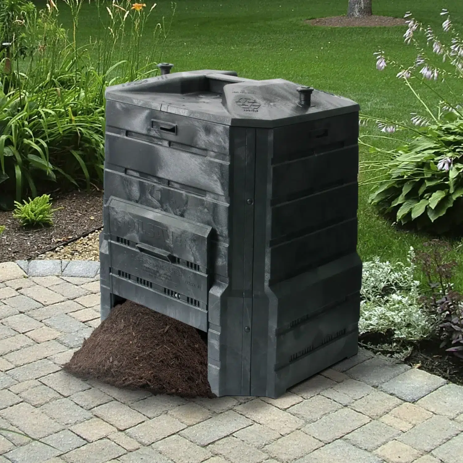 Algreen Products Soil Saver Classic Compost Bin, Black