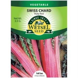 Wetsel Ruby Red Swiss Chard Seeds