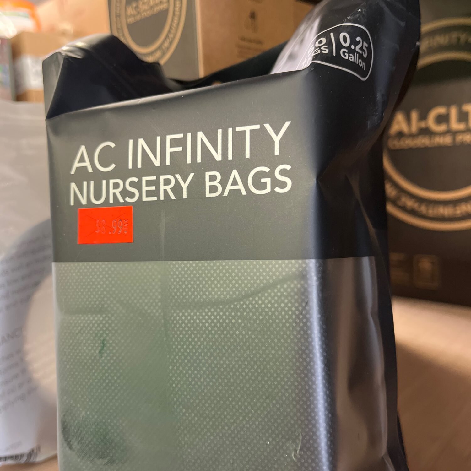 ACI Nursery Bags 1/4 Gallon Grow Pouches 50pk